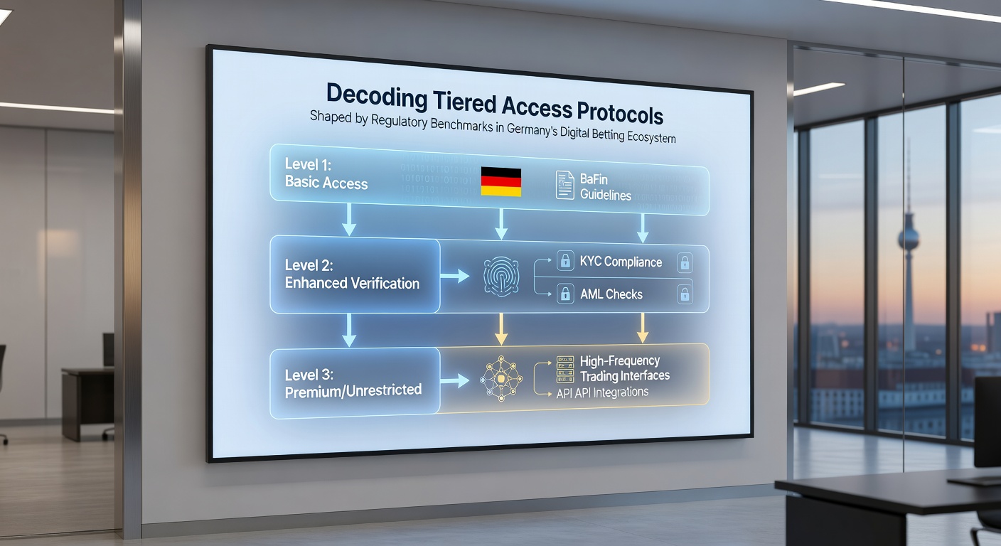 Illustration von Nutzersegmentierung und Zugangsstufen in digitalen Wettökosystemen