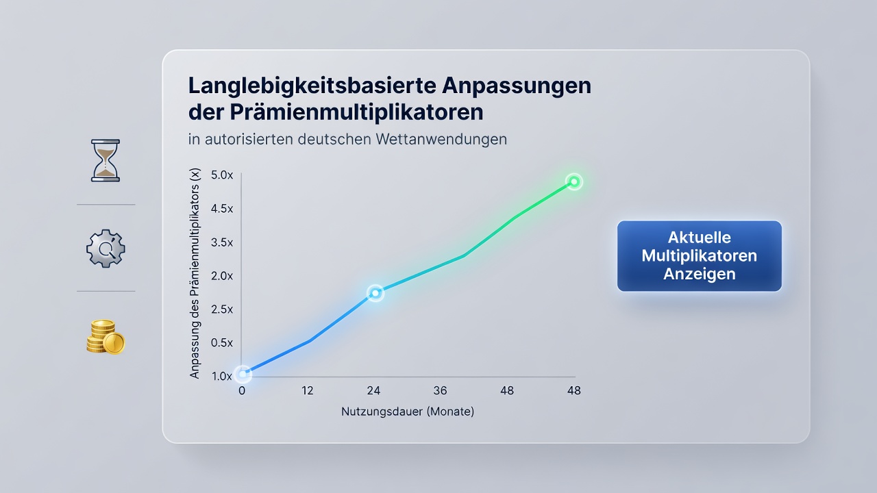 Grafische Übersicht zu zeitbasierten Multiplikatoranpassungen in regulierten Wett-Apps